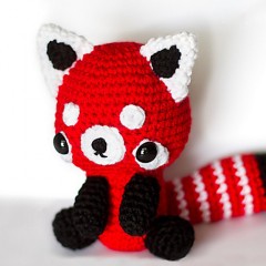 схемы вязания игрушек красная панда крючком