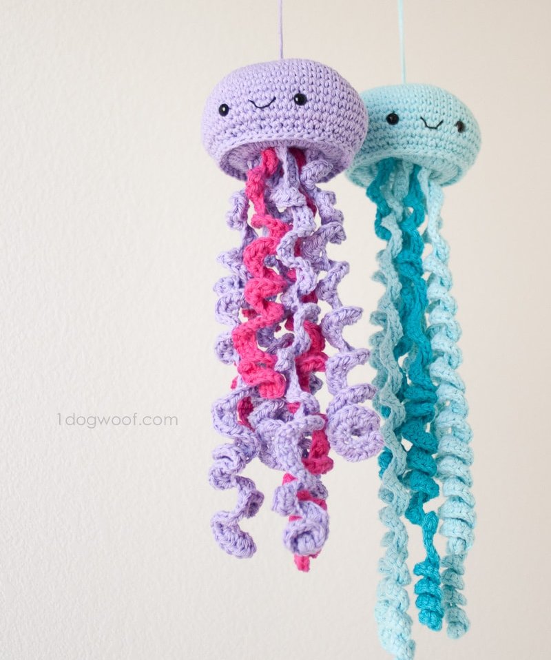 Вязание игрушек медуза крючком