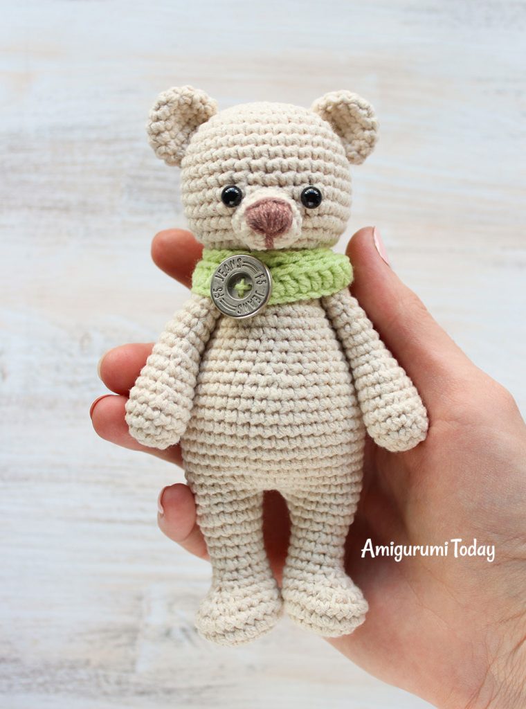 Медвежонок-обнимашка - схема вязания игрушки