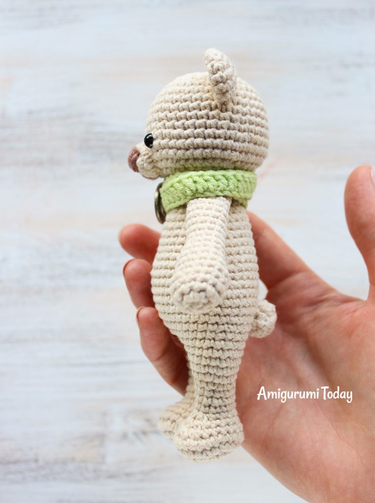Медвежонок-обнимашка - схема вязания игрушки амигуруми крючком