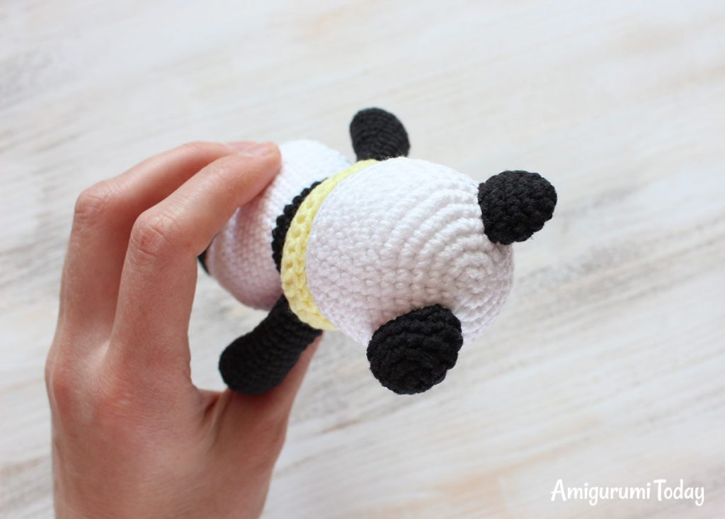 Панда-обнимашка - схема игрушки крючком